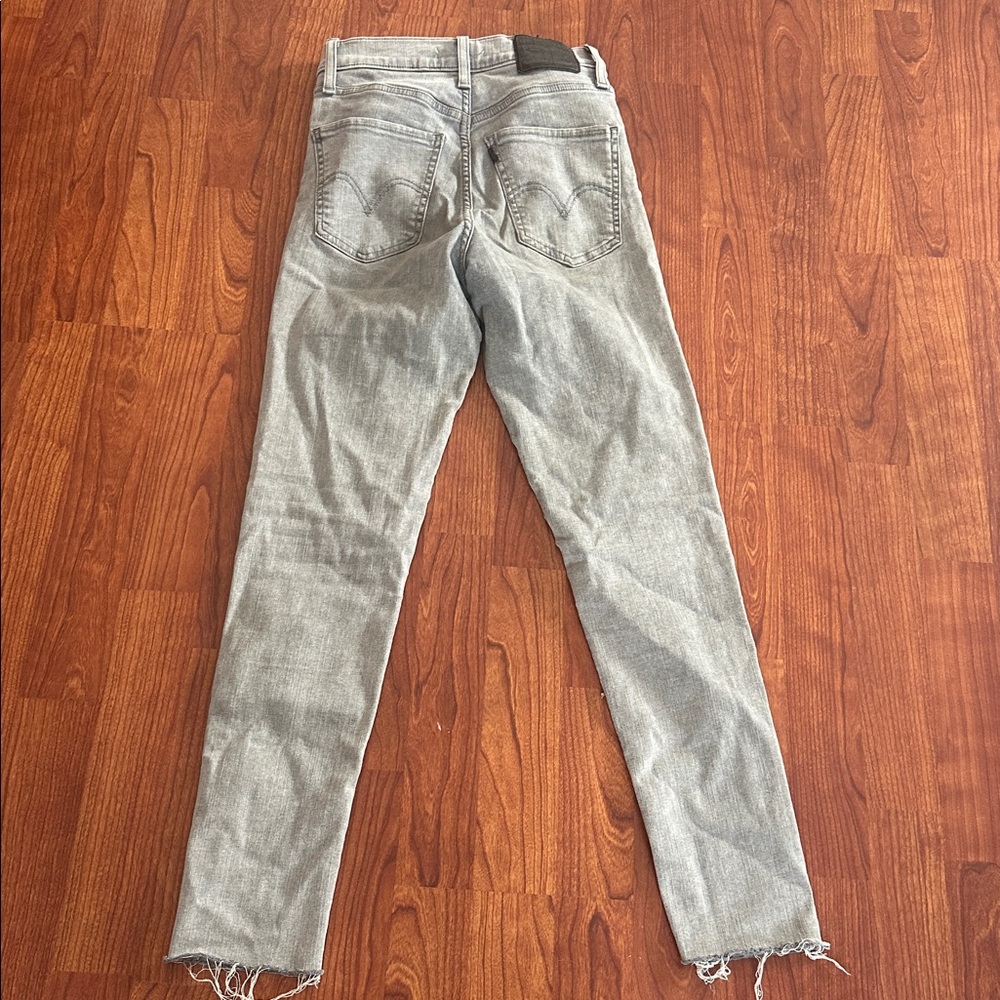 Levi Mile High Super Skinny Gray Women's Jeans Si… - image 5